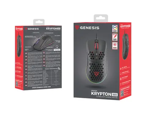 Krypton 555 ratón Juego mano derecha USB tipo A Óptico 8000 DPI - Imagen 11