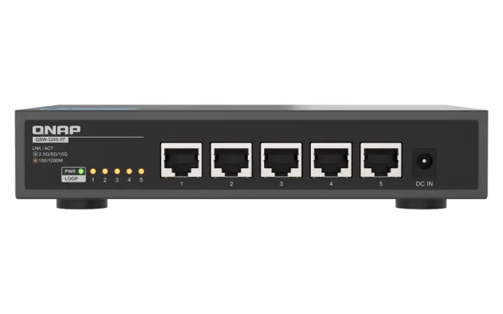 QSW-3205-5T switch No administrado 10G Ethernet (100/1000/10000) Escritorio Negro