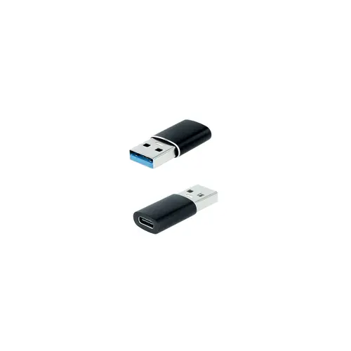 Adaptador USB-A 3.1 a USB-C, USB-A/M-USB-C/H, Negro - Imagen 1