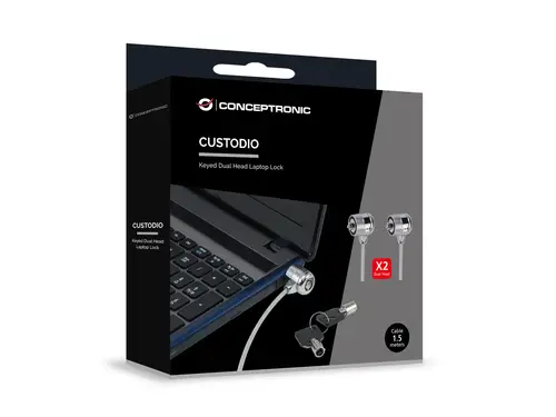 CNBSLOCK15T cable antirrobo Plata 1,5 m - Imagen 5