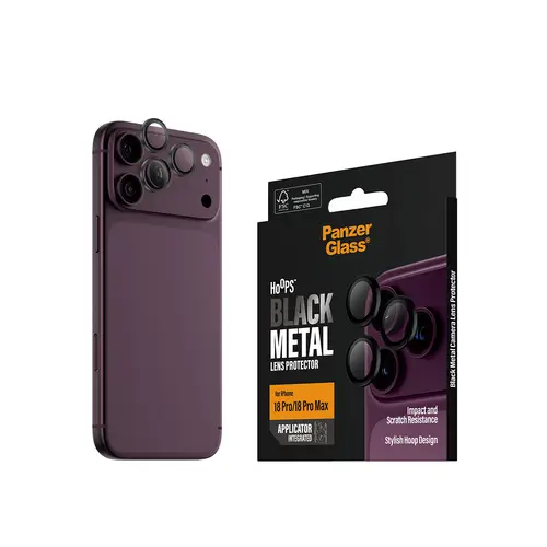 Hoops® Camera Lens Protector Black iPhone 18 Pro | 18 Pro Max Protector de pantalla 1 pieza(s) - Imagen 6