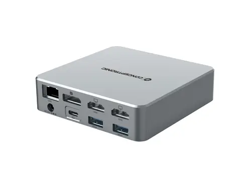 DONN25G base para portátil y replicador de puertos Alámbrico USB 3.2 Gen 2 (3.1 Gen 2) Type-C Plata - Imagen 3