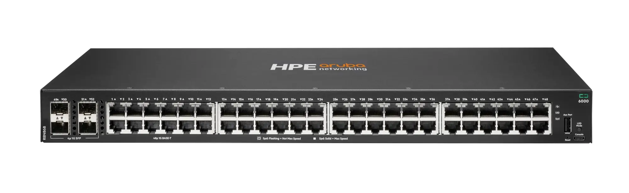Aruba Networking CX 6000 48p 10M/100M/1G 4p SFP 1G Switch