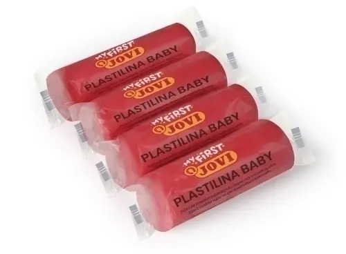 MY FIRST PLASTILINA BABY CAJA 18 PASTILLAS PASTA PARA MODELAR SÚPER BLANDA 38 G ROJO  NEW JOVI 37005