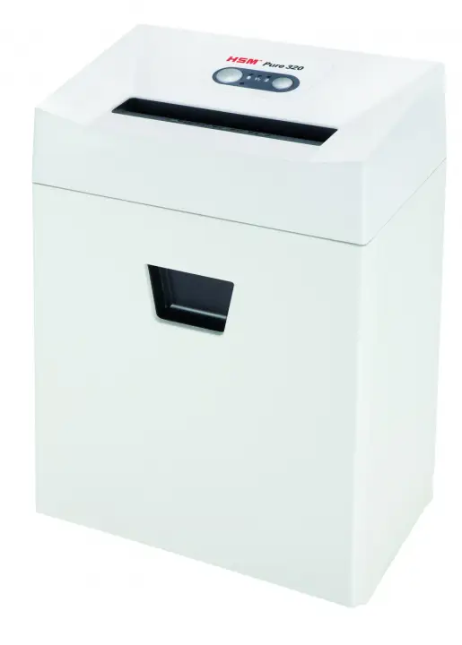 Pure 320 triturador de papel Corte en partículas 55 dB 3 cm Blanco