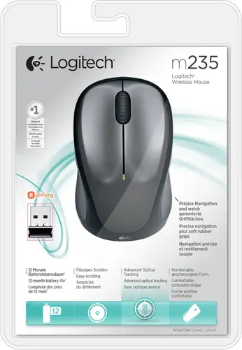 910-002201 ratón Oficina Ambidextro RF inalámbrico Óptico 1000 DPI - Imagen 5