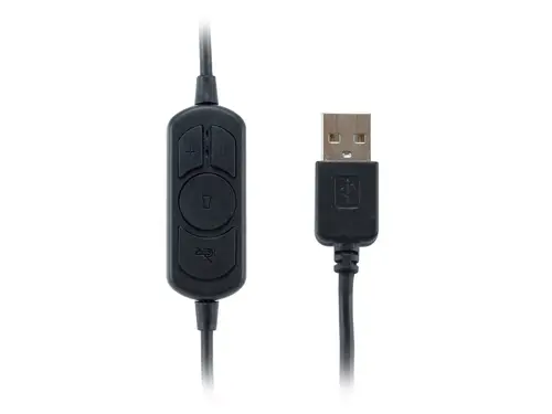245305 auricular y casco Auriculares Alámbrico Diadema Oficina/Centro de llamadas USB tipo A Negro - Imagen 2