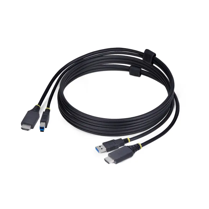 Cable KVM HDMI y USB 3.0 5Gbps de 1,8m - 4K 60Hz - Cable Combo HDMI 2.0 y USB para Switch Conmutador KVM