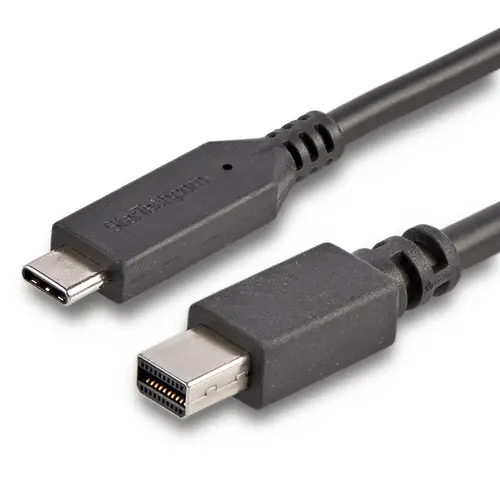 Cable 1,8m USB-C a Mini DisplayPort - 4K 60Hz - Black - Adaptador USB 3.1 Tipo C a mDP - Imagen 1