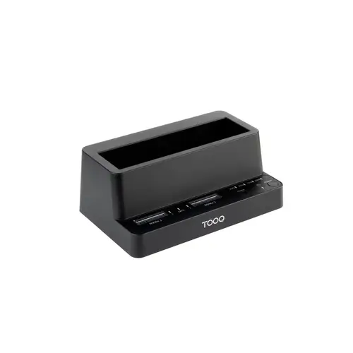 Docking Station USB-C 3.2 Gen 2 Dos Bahías para SSD M.2 NVMe + Bahía para 2,5"- 3,5" para HDD + Clonador, Negro - Imagen 1