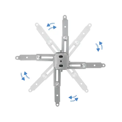 SOPORTE UNIVERSAL INCLINABLE DE TECHO PARA PROYECTOR PLATA - Imagen 4