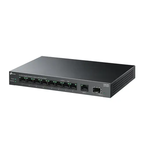 LiteWave LS1210GP switch No administrado Gigabit Ethernet (10/100/1000) Energía sobre Ethernet (PoE) Negro - Imagen 2