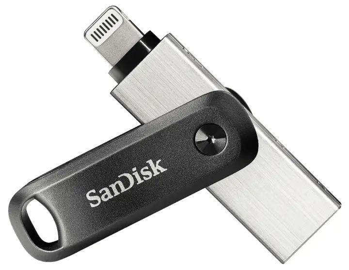iXpand unidad flash USB 64 GB USB Type-A / Lightning 3.2 Gen 2 (3.1 Gen 2) Negro, Plata