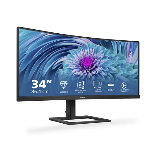 E Line 346E2CUAE/00 pantalla para PC 86,4 cm (34") 3440 x 1440 Pixeles Wide Quad HD+ LCD Negro - Imagen 4