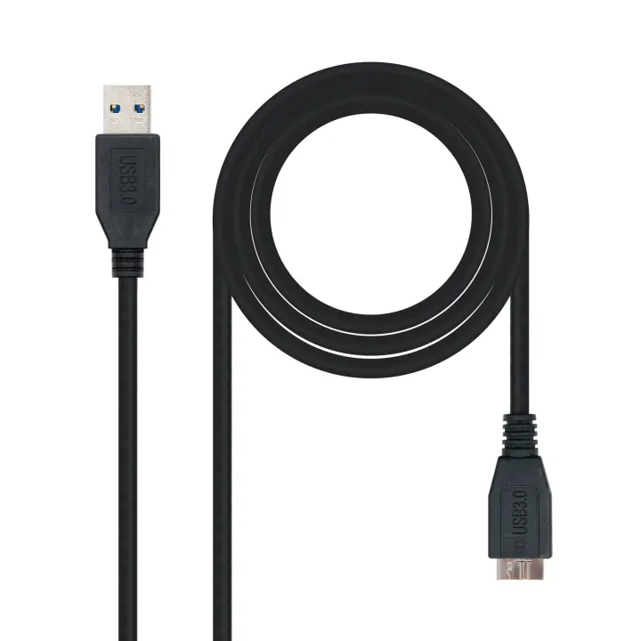 CABLE USB 3.0, TIPO A/M-MICRO B/M, NEGRO, 2.0 M