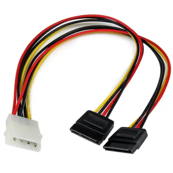 Adaptador Cable Divisor Molex 4 Pines a SATA - 2x Hembra SATA y 1..