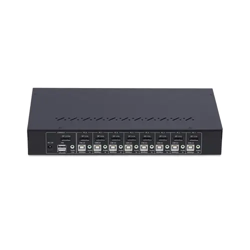 Switch KVM de 8 Puertos DisplayPort 4K 60Hz - Conmutador KVM DP 1.2 4K60 con Kit de Montaje 1U para Rack - con Hub USB de 4 Puertos - Conmutado por Botón y Teclas de Acceso Rápido - TAA - Imagen 4