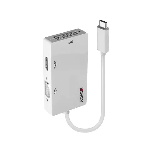 43273 Adaptador gráfico USB 3840 x 2160 Pixeles Blanco - Imagen 1