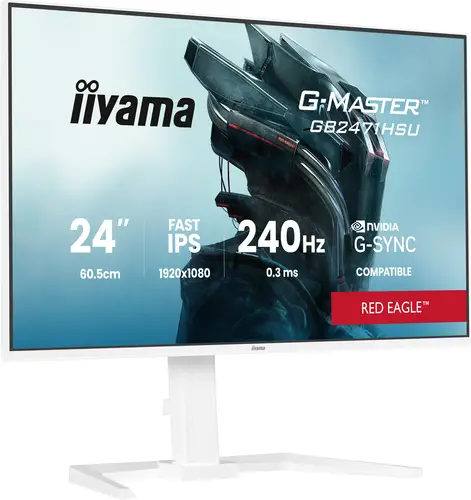 G-MASTER GB2471HSU-W1 pantalla para PC 60,5 cm (23.8") 1920 x 1080 Pixeles Blanco - Imagen 1