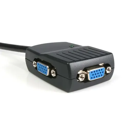 Duplicador Divisor de Vídeo VGA 2 puertos Compacto Alimentado por USB - Cable Splitter - Imagen 4