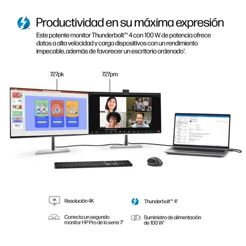 Monitor de videoconferencia 4K Pro de la serie 7 de 27 pulgadas: 727pm - Imagen 9