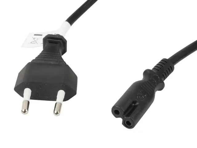 CA-C7CA-11CC-0018-BK cable de transmisión Negro 1,8 m C7 acoplador CEE7/16