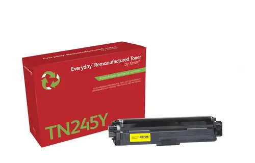 Remanufacturado Everyday Tóner Everyday Amarillo remanufacturado de Xerox es compatible con Brother TN245Y, Capacidad alta - Imagen 1