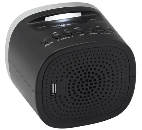SCN230 radio Reloj Digital Negro - Imagen 3