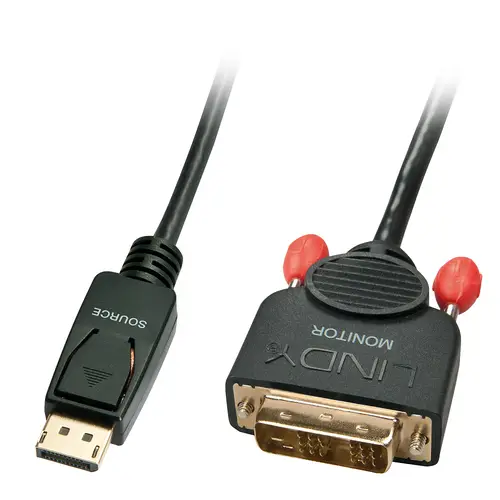 41489 adaptador de cable de vídeo 0,5 m DisplayPort DVI-D Negro - Imagen 1