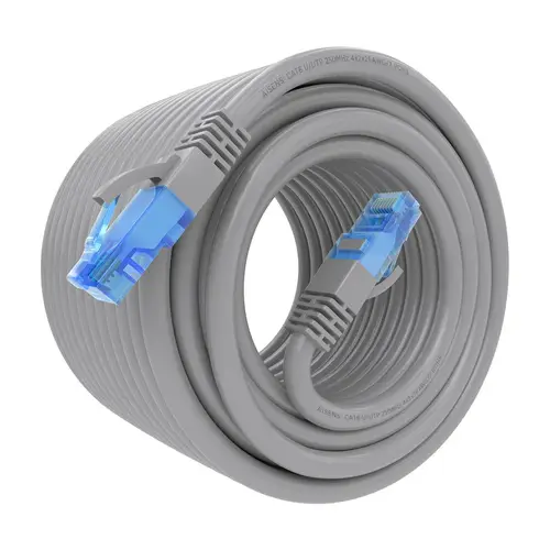 Cable De Red Latiguillo RJ45 Cat.6 UTP AWG26 CCA, Gris, 15 m - Imagen 2