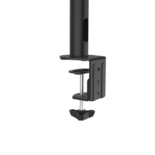 Soporte para 3 Monitores de 13" a 27" (VESA 75x75-100x100, Inclinación +25°/-25°, Giro 180°, hasta 7kg, Ajustable en Altura), Color Negro - Imagen 3
