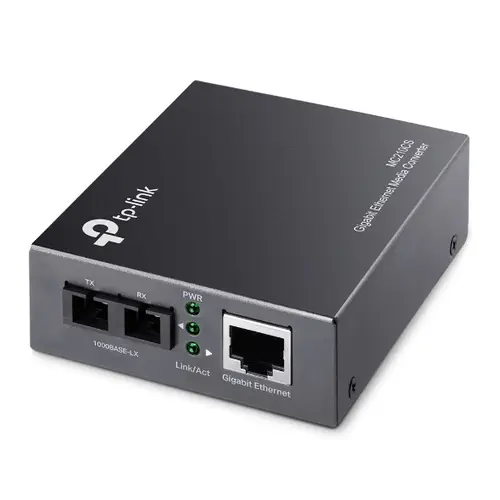 MC210CS convertidor de medio 1000 Mbit/s 1310 nm Monomodo Negro - Imagen 1