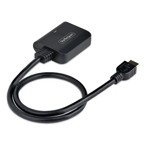 Divisor HDMI de 2 Puertos - Multiplicador HDMI 2.0 de 2 Puertos 4K60 - Splitter HDMI 2 Puertos de Entrada 1 de Salida - HDR/HDCP con Cable HDMI Incorporado de 50cm - Imagen 2