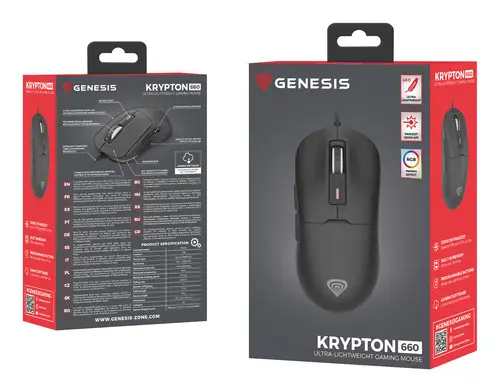 Krypton 660 ratón Juego mano derecha USB tipo A Óptico 12000 DPI - Imagen 14