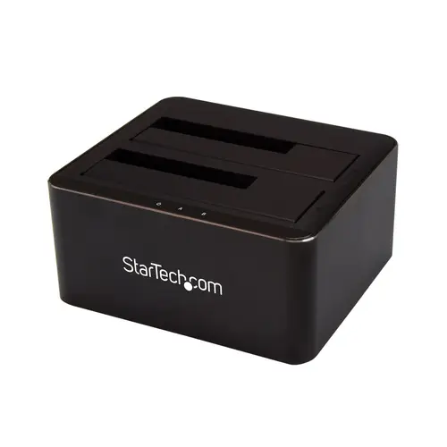 Docking Station USB 3.0 de 2 Bahías SATA de 2,5 o 3,5 Pulgadas para SSD o Disco Duro Base de Conexión para Unidades de Disco - Imagen 1