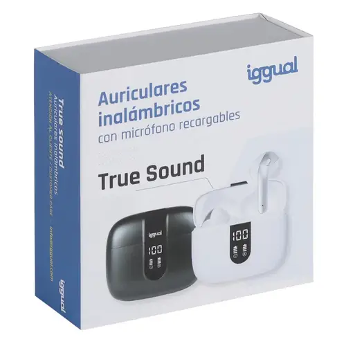 True Sound Auriculares True Wireless Stereo (TWS) Dentro de oído Llamadas/Música Bluetooth Blanco - Imagen 4