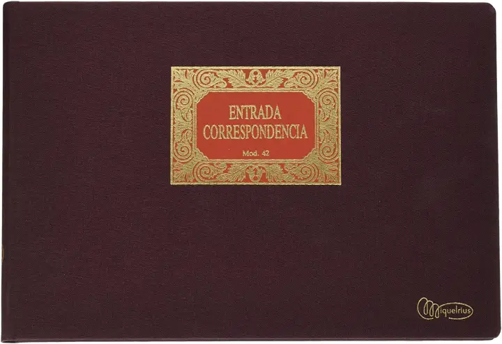 5042 registro comercial (libro) Bronce, Marrón 100 hojas
