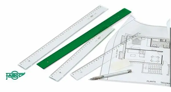 FAIBO REGLA 30 CM VERDE