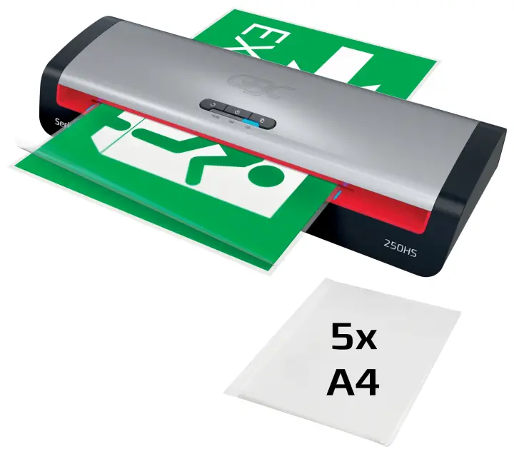 4410071EU laminador Laminadora térmica 500 mm/min Negro, Acero inoxidable