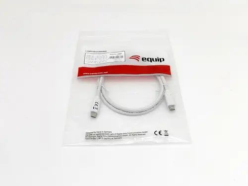 128361 Cable USB 3.2 Gen 1 C a C, M/M , 1,0m, PD 60W, 5Gbps, Blanco - Imagen 3