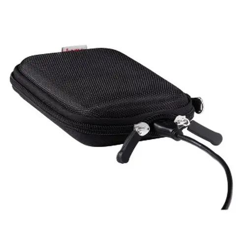 Funda Protectora para Disco Duro, HHD/SSD, Hasta 2,5 ", Materiales: EVA, Color Negro, Dimensiones Ext: 10,2 x 3,6 x 16 cm, Dimensiones Int: 8,2 x 2 x 12,1 cm, Compartimentos Internos - Imagen 2