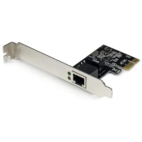 Adaptador Tarjeta de Red NIC PCI Express PCI-e de 1 Puerto Gigabit Ethernet - 1x RJ45 Hembra - Perfil Doble - Imagen 1