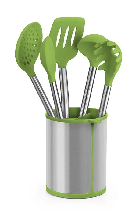 A197011 juego de utensilios de cocina 5 pieza(s) Verde, Acero ino..