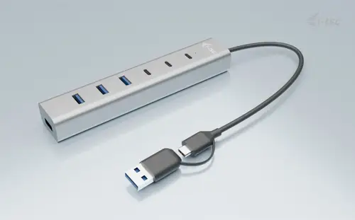 USB-C/USB-A Charging Metal HUB 7 port (3x USB-C, 4x USB-A) - Imagen 4