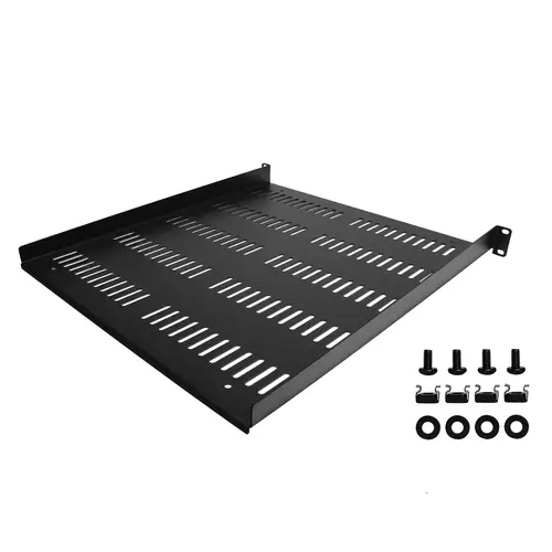 Estante Ventilado 1U para Armario Rack de Servidores - Bandeja Universal Voladiza para Montaje en Rack de 19" - Capacidad de 25kg - de 20" de Profundidad - Imagen 5