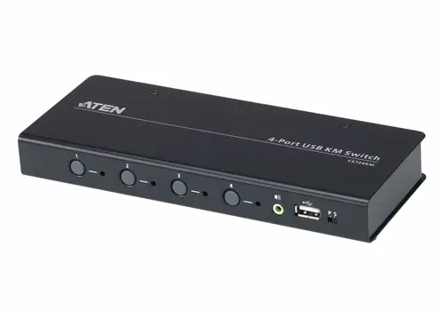 Switch KM USB de 4 puertos con Boundless Switching (cables incluidos) - Imagen 1