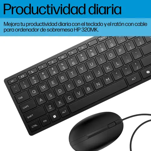 Teclado y ratón con cables Desktop 320MK - Imagen 2