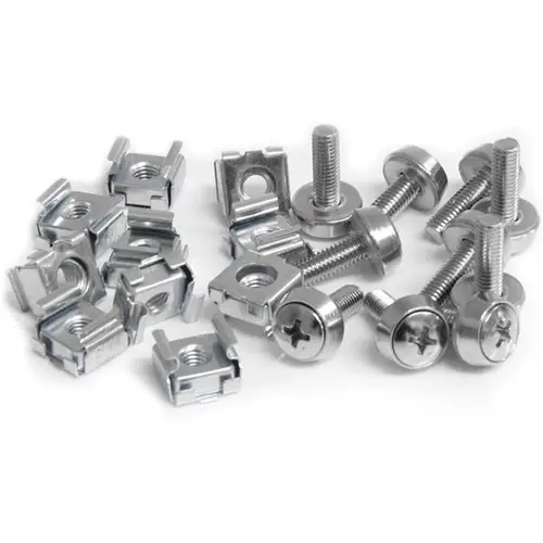 Paquete de 50 Tornillos y Tuercas Enjauladas Cage Nuts M5 para Rack Armario Servidores - Imagen 2