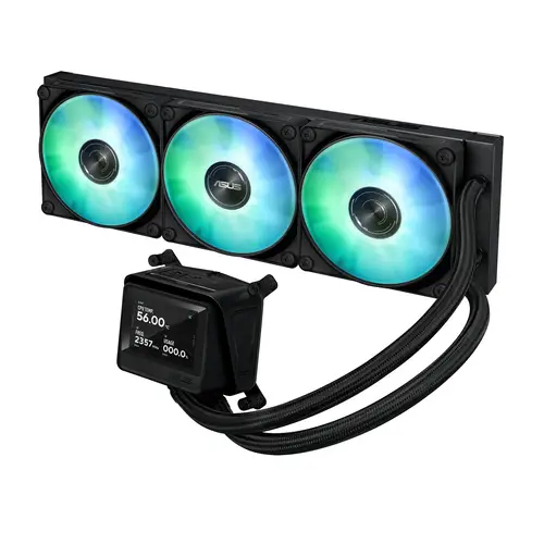 MAX GAMING LC 360 ARGB LCD Procesador Sistema de refrigeración líquida todo en uno 12 cm Negro - Imagen 3