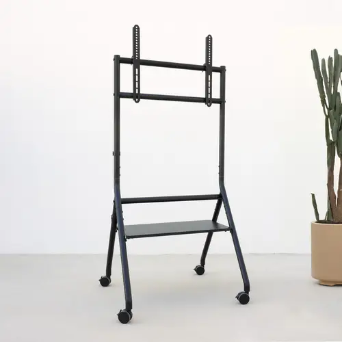 iDREAMS Soporte de Suelo con Ruedas para Pantalla 37"-86", Negro - Imagen 4